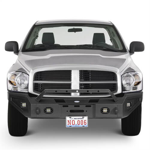 Load image into Gallery viewer, Aftermarket Full-Width Ram 1500 Front Bumper Pickup Truck Parts For 2006-2008 Ram 1500 - Hooke Road b6505 3
