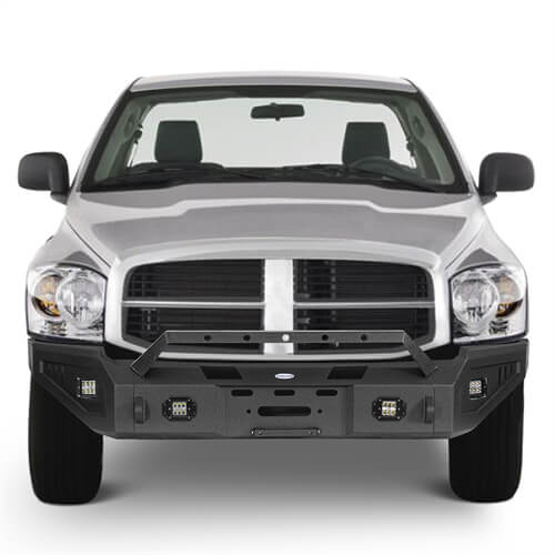 Load image into Gallery viewer, Aftermarket Full-Width Ram 1500 Front Bumper Pickup Truck Parts For 2006-2008 Ram 1500 - Hooke Road b6505 4
