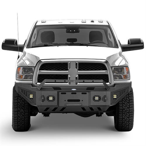 Load image into Gallery viewer, Aftermarket Full-Width Ram 2500 Front Bumper Pickup Truck Parts For 2010-2018 Ram 2500 - Hooke Road b6404 4
