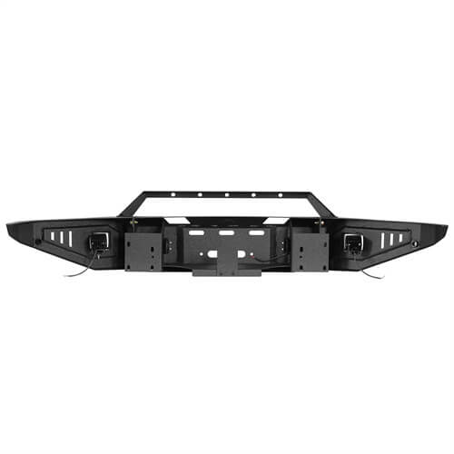 Aftermarket Full Width Front Bumper w/ Winch Plate & LED Spotlights For 2015-2018 Ram 1500 Rebel - HookeRoad b6012 20