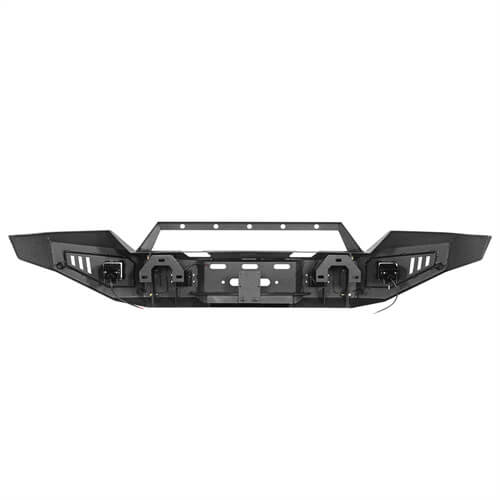 Load image into Gallery viewer, 16-18 Silverado 1500 Aftermarket Full-Width Front Bumper w/ Winch Plate &amp; LED Lights - Hooke Road b9026 17
