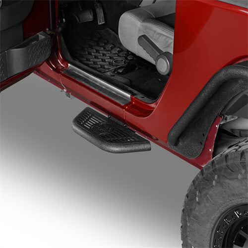 Load image into Gallery viewer, Side Hoop Steps Kit Jeep Wrangler Parts For 2007-2018 Jeep Wrangler JK 2-Door - Hooke Road b2095s 9
