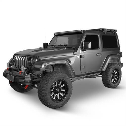 Load image into Gallery viewer, Side Hoop Steps Kit Jeep Wrangler Accessories For 2018-2023 Jeep Wrangler JL 2-Door - Hooke Road b3060s 4
