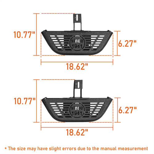 Load image into Gallery viewer, Side Hoop Steps Kit Jeep Wrangler Parts For 2018-2023 Jeep Wrangler JL 4-Door - Hooke Road b3059s 12
