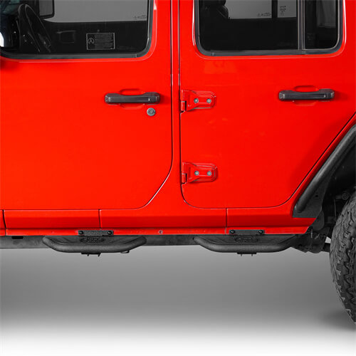 Side Hoop Steps Kit Jeep Wrangler Parts For 2018-2023 Jeep Wrangler JL 4-Door - Hooke Road b3059s 7