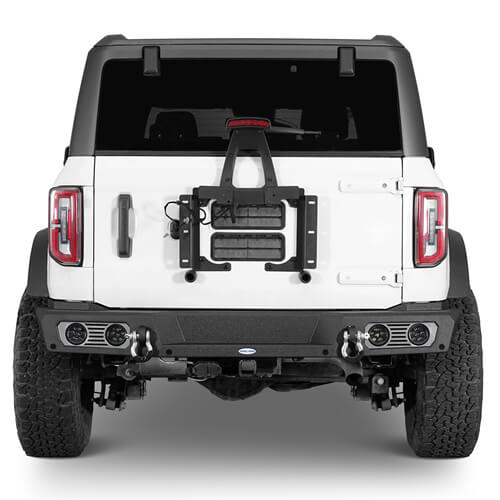 Load image into Gallery viewer, Aftermarket Rear Bumper Off Road Parts w/D-Rings &amp; LED Lights For 2021-2023 Ford Bronco Excluding Raptor - Hooke Road b8923s 3
