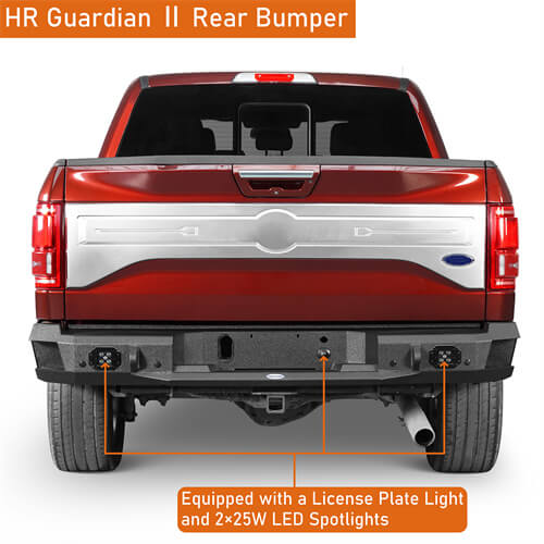 2015-2017 Ford F-150 Rear Bumper Aftermarket Bumper Pickup Truck Parts - Hooke Road b8284 10