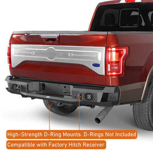 Load image into Gallery viewer, 2015-2017 Ford F-150 Rear Bumper Aftermarket Bumper Pickup Truck Parts - Hooke Road b8284 13
