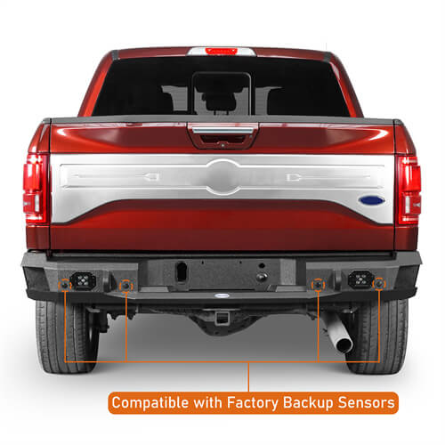 Load image into Gallery viewer, 2015-2017 Ford F-150 Rear Bumper Aftermarket Bumper Pickup Truck Parts - Hooke Road b8284 14
