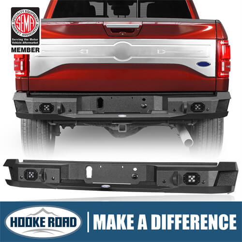 Load image into Gallery viewer, 2015-2017 Ford F-150 Rear Bumper Aftermarket Bumper Pickup Truck Parts - Hooke Road b8284 1
