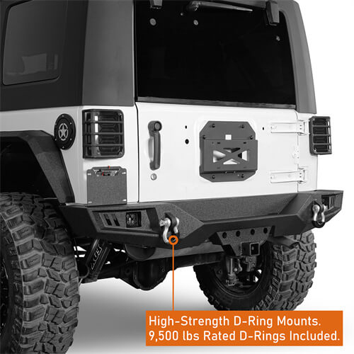 Load image into Gallery viewer, 2007-2018 Jeep JK Rear Bumper Hooke Road Bumpers 4x4 Jeep Parts - Hooke Road b2097s 12
