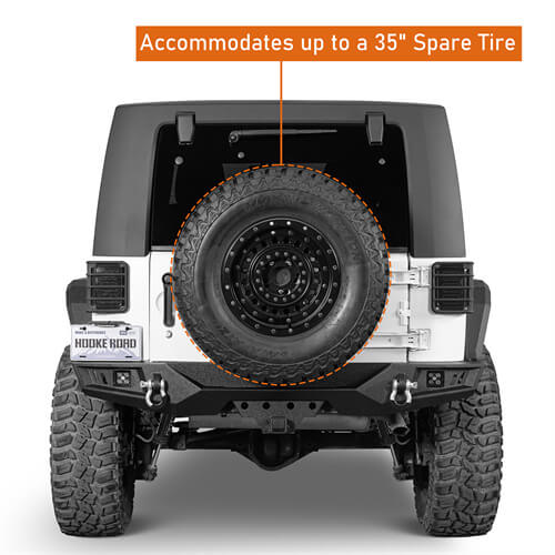 Load image into Gallery viewer, 2007-2018 Jeep JK Rear Bumper Hooke Road Bumpers 4x4 Jeep Parts - Hooke Road b2097s 13
