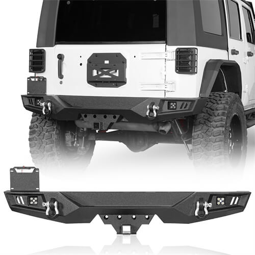 2007-2018 Jeep JK Rear Bumper Hooke Road Bumpers 4x4 Jeep Parts - Hooke Road b2097s 2