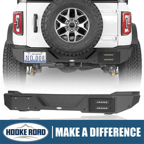 Aftermarket Rear Bumper w/ LED Lights For Ford Bronco 2021-2023 Excluding Raptor - Hooke Road b8920s 1