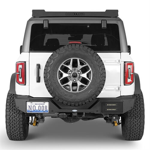 Aftermarket Rear Bumper w/ LED Lights For Ford Bronco 2021-2023 Excluding Raptor - Hooke Road b8920s 3