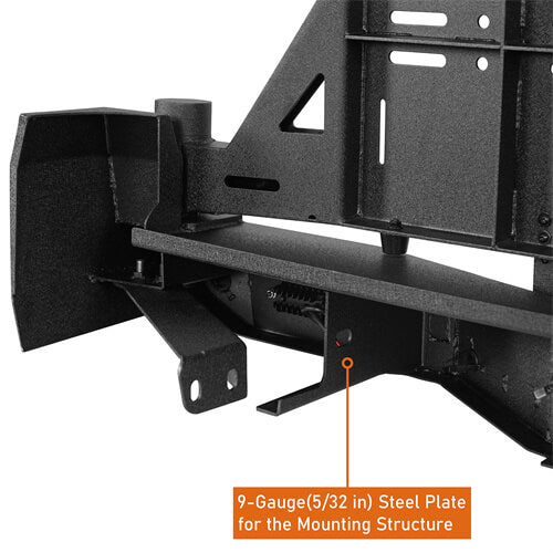 2016-2023 Toyota Tacoma Rear Bumper w/Swing Arms & Tire Carrier & Jerry Can Holder 4x4 Truck Parts - Hooke Road b4215s 22