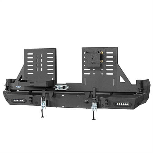 2016-2023 Toyota Tacoma Rear Bumper w/Swing Arms & Tire Carrier & Jerry Can Holder 4x4 Truck Parts - Hooke Road b4215s 31