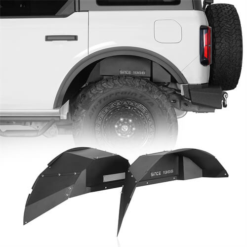 Load image into Gallery viewer, Aftermarket Rear Wheel Well Liners 4x4 Truck Parts For 2021 2022 2023 Ford Bronco - Hooke Road b8915s 2
