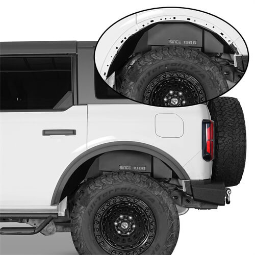 Load image into Gallery viewer, Aftermarket Rear Wheel Well Liners 4x4 Truck Parts For 2021 2022 2023 Ford Bronco - Hooke Road b8915s 3
