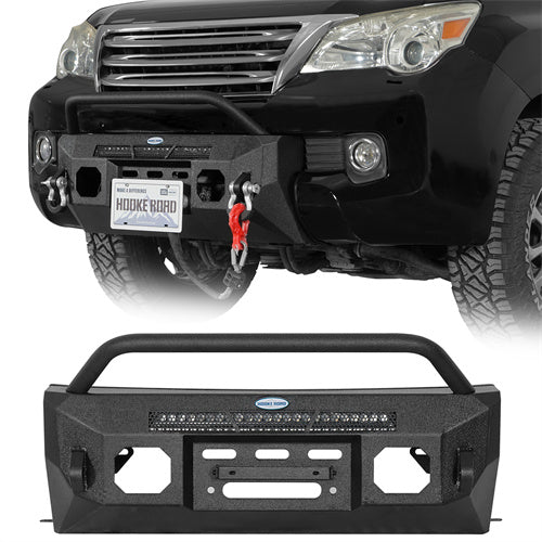 Load image into Gallery viewer, Hooke Road Aftermarket Steel Front Bumper for 2010-2013 Lexus GX460 b4608s 1

