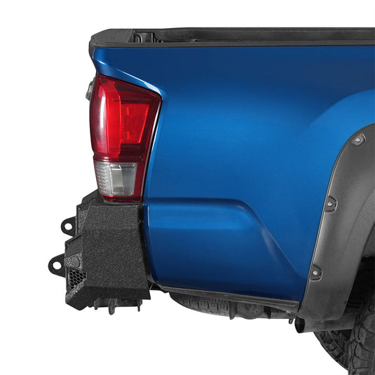 Hooke Road Aftermarket Steel Rear Bumper for 2016-2023 Toyota Tacoma b4239s 3