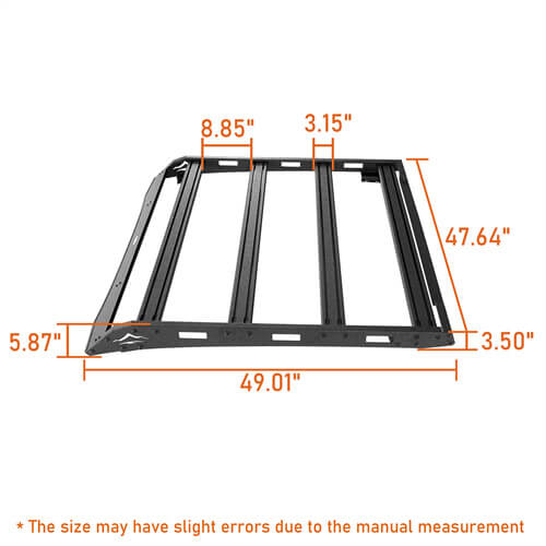 Load image into Gallery viewer, Aluminum Roof Rack Cargo Rack 4x4 Truck Parts For 2005-2023 Toyota Tacoma Access Cab  - Hooke Road b4035s 18
