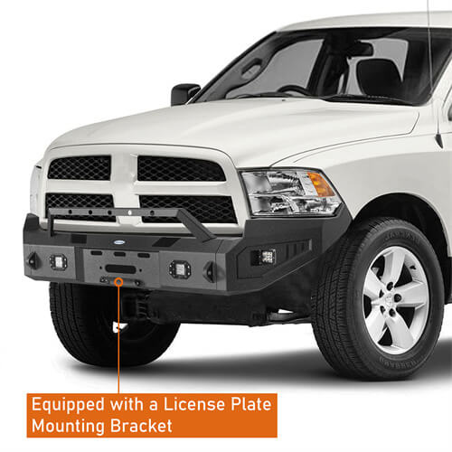 2009-2012 Ram 1500 Aftermarket Full-Width Front Bumper 4x4 Truck Parts - Hooke Road b6202 11