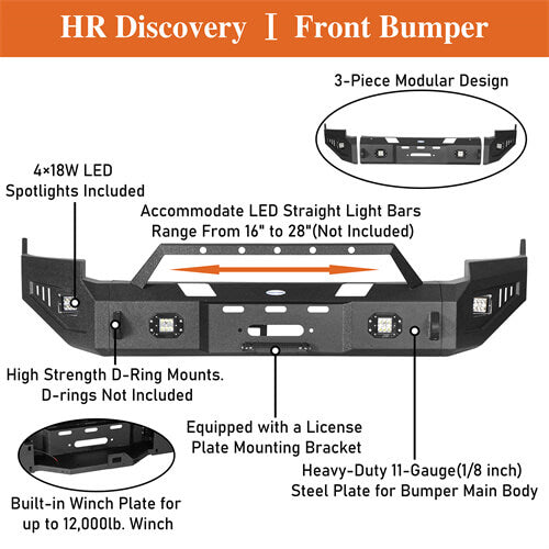 Load image into Gallery viewer, 2009-2012 Ram 1500 Aftermarket Full-Width Front Bumper 4x4 Truck Parts - Hooke Road b6202 14
