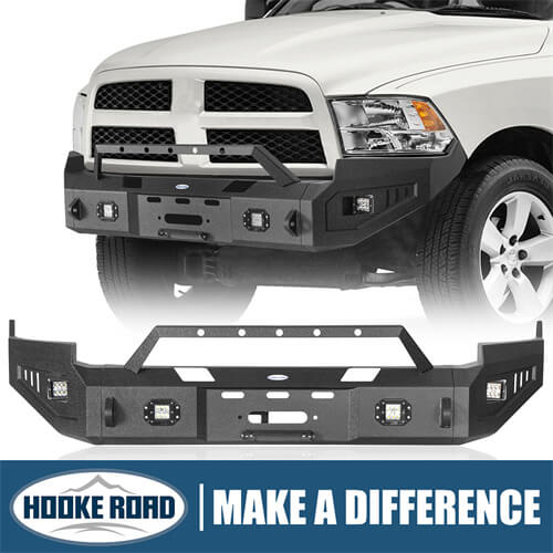 Load image into Gallery viewer, 2009-2012 Ram 1500 Aftermarket Full-Width Front Bumper 4x4 Truck Parts - Hooke Road b6202 1
