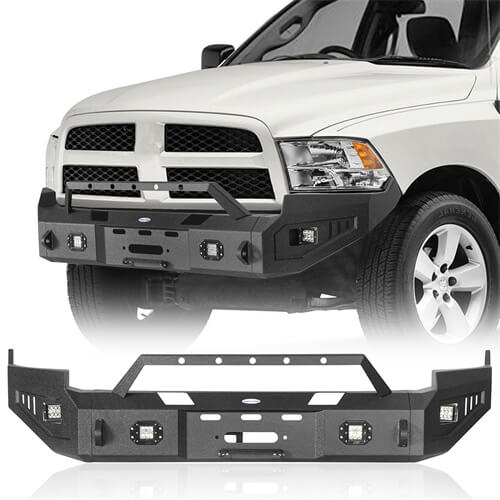 2009-2012 Ram 1500 Aftermarket Full-Width Front Bumper 4x4 Truck Parts - Hooke Road b6202 2