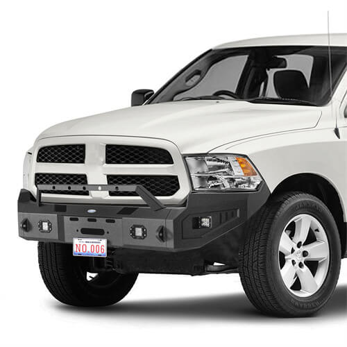 2009-2012 Ram 1500 Aftermarket Full-Width Front Bumper 4x4 Truck Parts - Hooke Road b6202 4