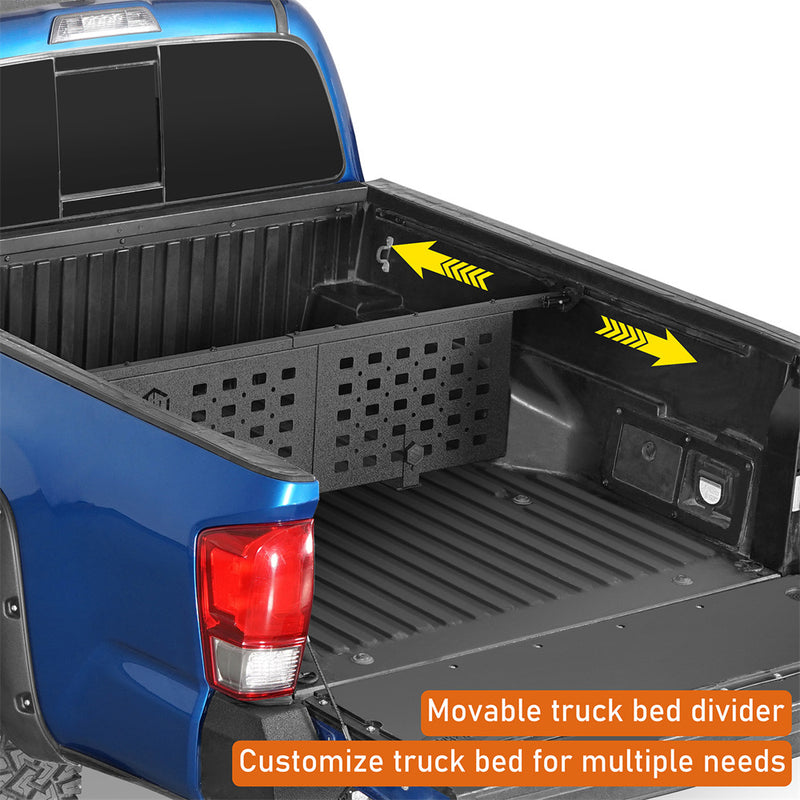 Load image into Gallery viewer, Hooke Road Bed Cargo Manager Divider for 2005-2023 Toyota Tacoma b4042s 8
