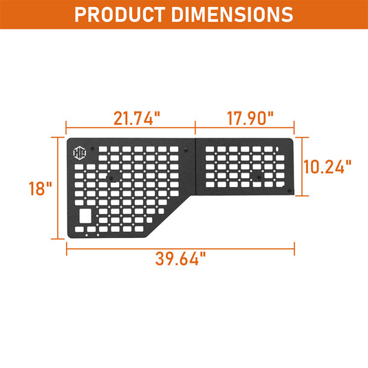 Bed Storage Panels for 2015-2022 Chevy Colorado & GMC Canyon  5'2" Bed Hooke Road b9123s 5