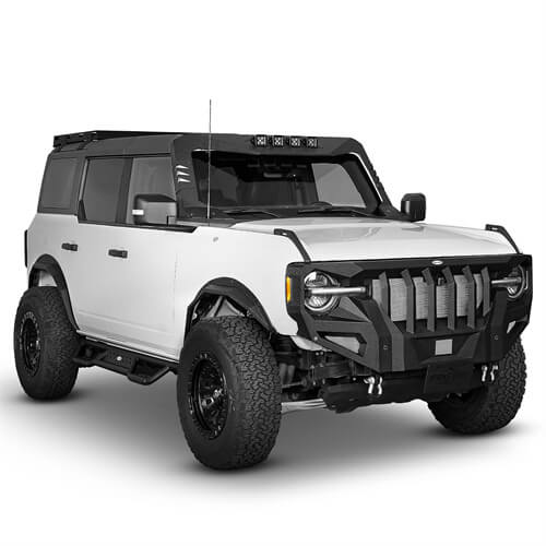 Load image into Gallery viewer, 2021-2023 Ford Bronco Madmax Windshield Frame Sun Visor Cowl w/4 LED Light - Hooke Road
