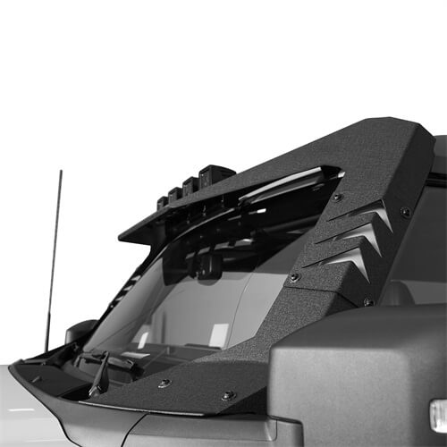 2021-2023 Ford Bronco Madmax Windshield Frame Sun Visor Cowl w/4 LED Light - Hooke Road