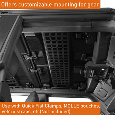 Bronco Molle Panel Front Overhead MOLLE Storage Panel For 2021-2024 ...