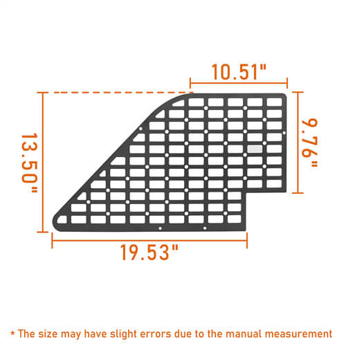 Bronco Molle Panel Rear Window Flank Storage Panel For 2021-2022 Ford Bronco - Hooke Road FT20015 6