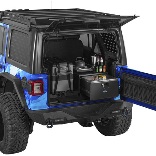 Trunk Cargo Drawer & Fridge Mount for Jeep JK JL & Ford Bronco 4-Door Hooke Road 2124-S 2