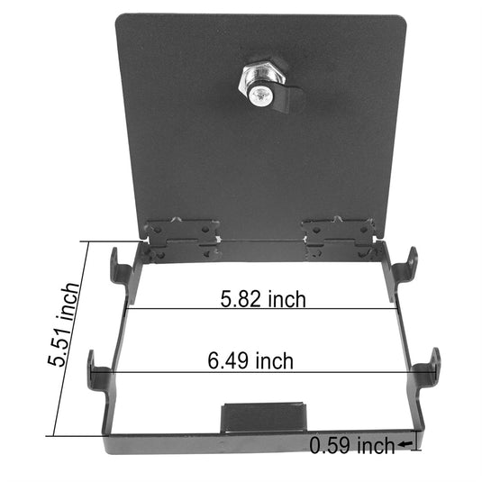 Hooke Road Center Console Lock Box for 2011-2018 Jeep Wrangler JK MMR.21795.SHO 4