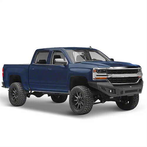 Load image into Gallery viewer, 2016-2018 Chevy Silverado 1500 Aftermarket Full Width Front Bumper 4x4 Truck Parts - Hooke Road b9029 6
