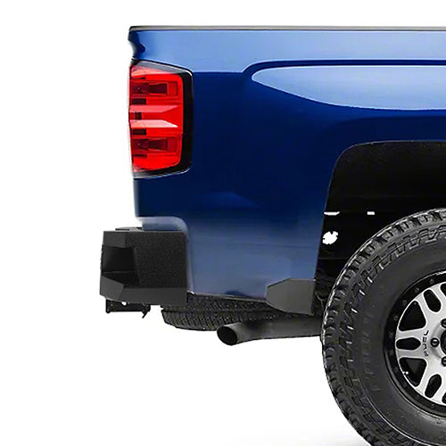 Load image into Gallery viewer, HookeRoad Chevrolet Silverado Rear Bumper w/LED Floodlights for 2007-2018 Chevy Silverado 1500 HookeRoad HE.9025 3
