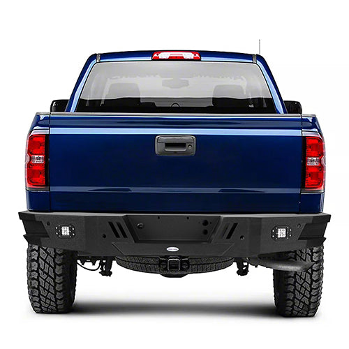 Load image into Gallery viewer, HookeRoad Chevrolet Silverado Rear Bumper w/LED Floodlights for 2007-2018 Chevy Silverado 1500 HookeRoad HE.9025 4
