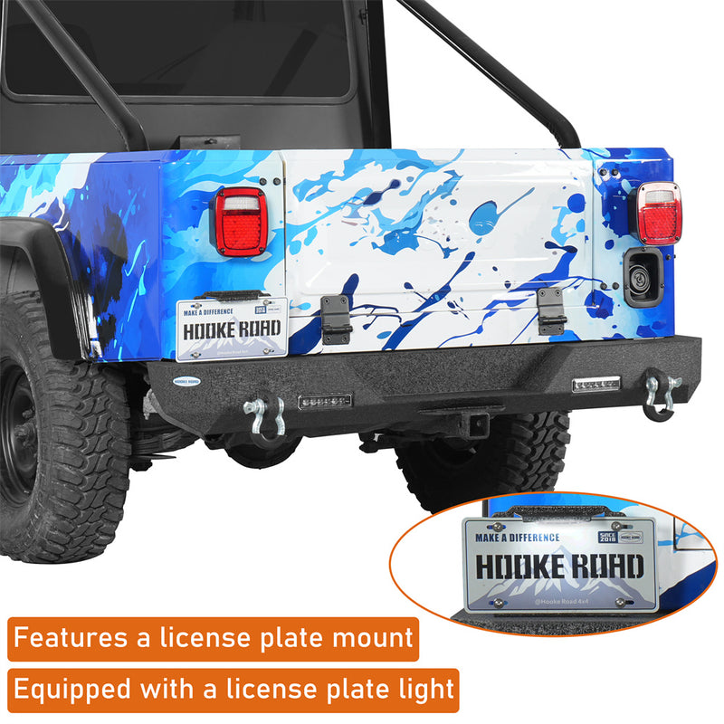 Load image into Gallery viewer, Classic Rear Bumper for 1976-1986 Jeep CJ-5 CJ-7 CJ-8 Scrambler Hooke Road b1093s 8
