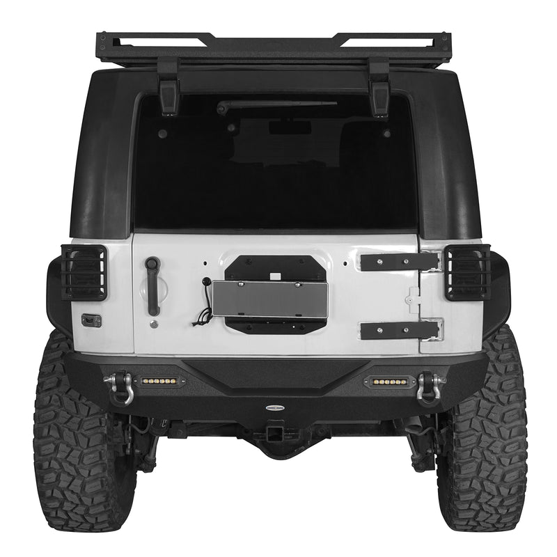 Load image into Gallery viewer, HookeRoad Climber Front Bumper &amp; Rear Bumper Combo for 2007-2018 Jeep Wrangler JK JKU Hooke Road4x4  HE.2052+HE.2030 5
