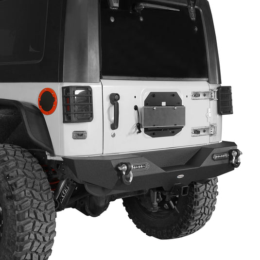 HookeRoad Climber Front Bumper & Rear Bumper Combo for 2007-2018 Jeep Wrangler JK JKU Hooke Road4x4  HE.2052+HE.2030 6