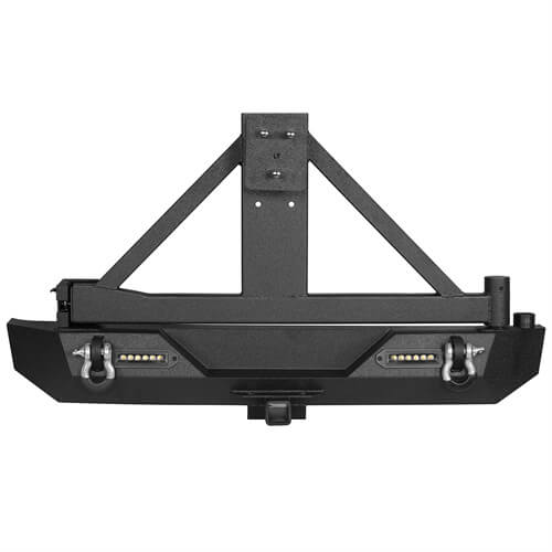 Load image into Gallery viewer, HookeRoad Different Trail Front Bumper &amp; Rear Bumper Combo for 1997-2006 Jeep Wrangler TJ b10101012s 7
