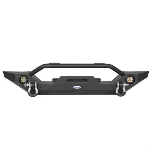 Load image into Gallery viewer, HookeRoad Different Trail Front Bumper &amp; Rear Bumper Combo for 1987-2006 Jeep Wrangler YJ TJ b10091012s 5
