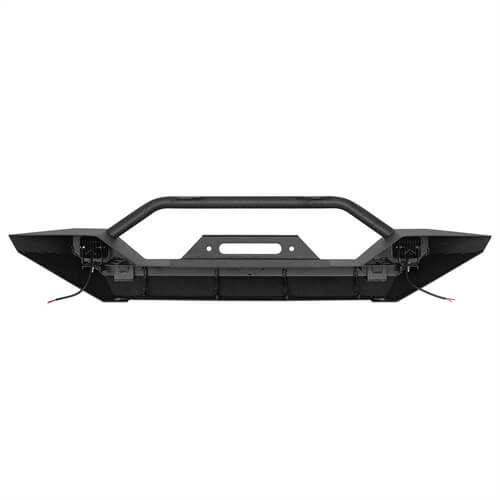 Load image into Gallery viewer, HookeRoad Different Trail Front Bumper w/Winch Plate for 1987-2006 Jeep Wrangler TJ YJ b1012s 8
