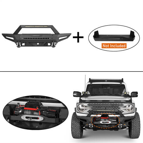 Load image into Gallery viewer, 2021-2023 Ford Bronco (Excluding Raptor) DiscoveryⅠFront Bumper w/72W Light Bar - Hooke Road b8912s 11
