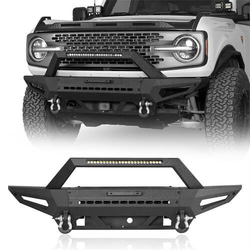 Load image into Gallery viewer, 2021-2023 Ford Bronco (Excluding Raptor) DiscoveryⅠFront Bumper w/72W Light Bar - Hooke Road b8912s 2
